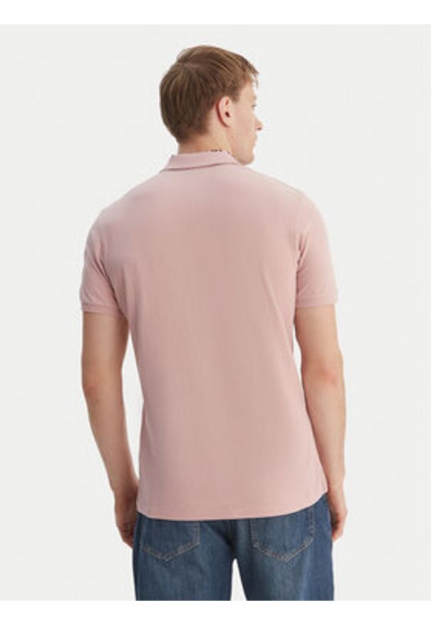 Napapijri Polo E-Amundsen NP0A4IN9 Różowy Regular Fit. Typ kołnierza: polo. Kolor: różowy. Materiał: bawełna