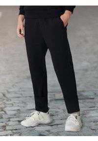 Sinsay - Spodnie dresowe jogger - czarny. Kolor: czarny. Materiał: dresówka