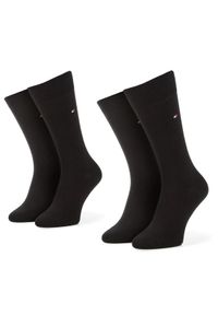 TOMMY HILFIGER - Tommy Hilfiger Skarpety długie 371111 Czarny. Kolor: czarny. Materiał: materiał #1