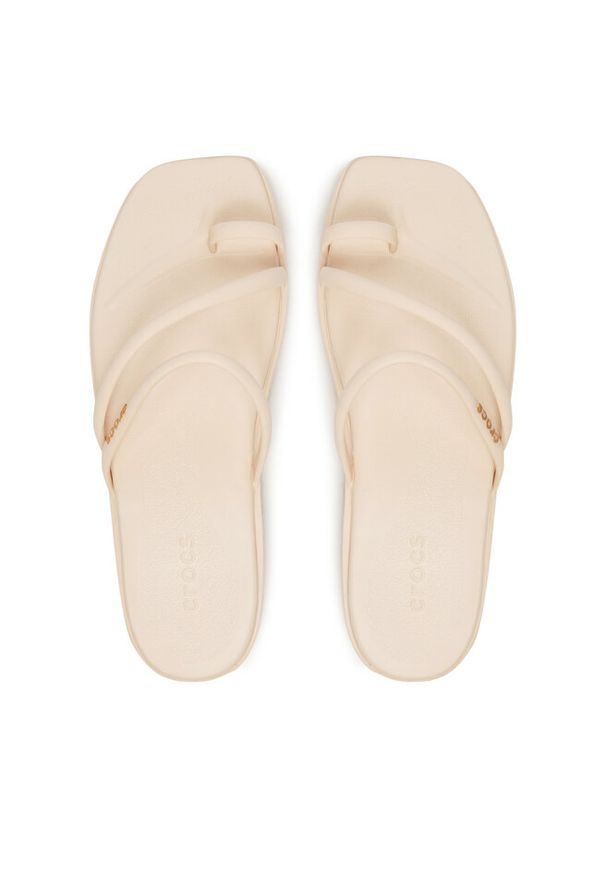 Japonki Crocs. Kolor: beżowy