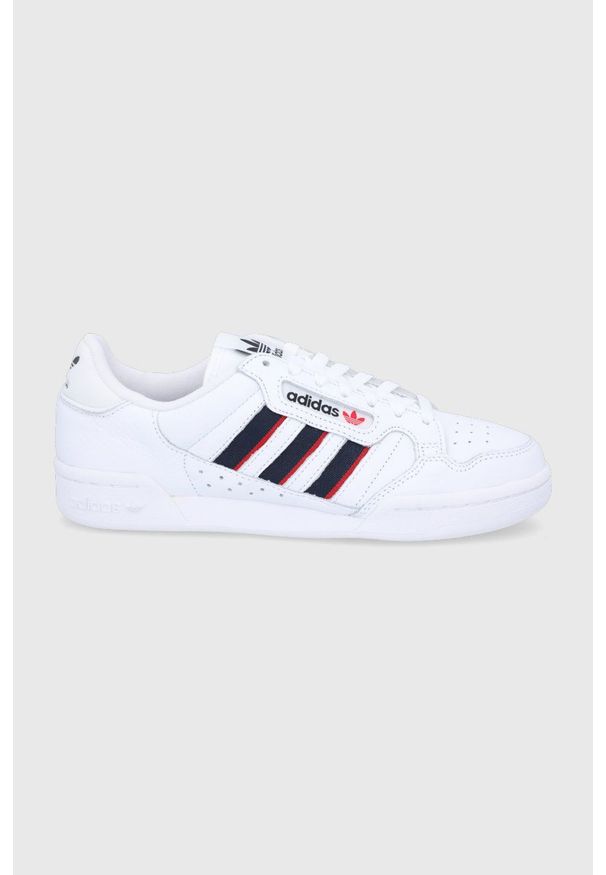 adidas Originals Buty kolor biały. Nosek buta: okrągły. Zapięcie: sznurówki. Kolor: biały. Materiał: materiał, guma. Obcas: na obcasie. Wysokość obcasa: niski