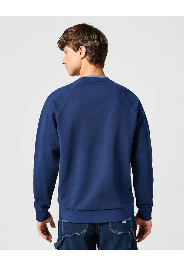 Wrangler - WRANGLER MĘSKA BLUZA CASEY JONES SWEATSHIRT NAVY 112357366 W6J9017358