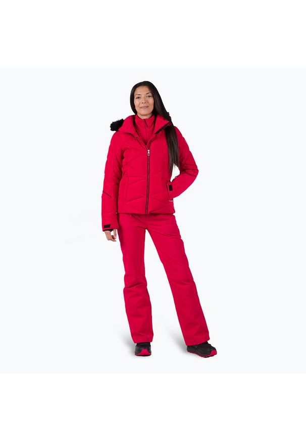 Kurtka narciarska damska Rossignol Staci Pearly Jkt. Kolor: czerwony. Sport: narciarstwo