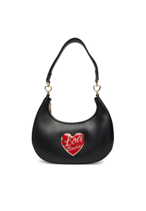 Love Moschino - LOVE MOSCHINO Torebka JC4183PP1NLP0000 Czarny. Kolor: czarny. Materiał: skórzane