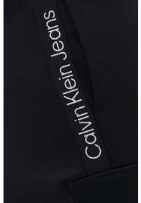 Calvin Klein Jeans szorty męskie kolor czarny. Kolor: czarny. Materiał: poliester. Wzór: aplikacja #2