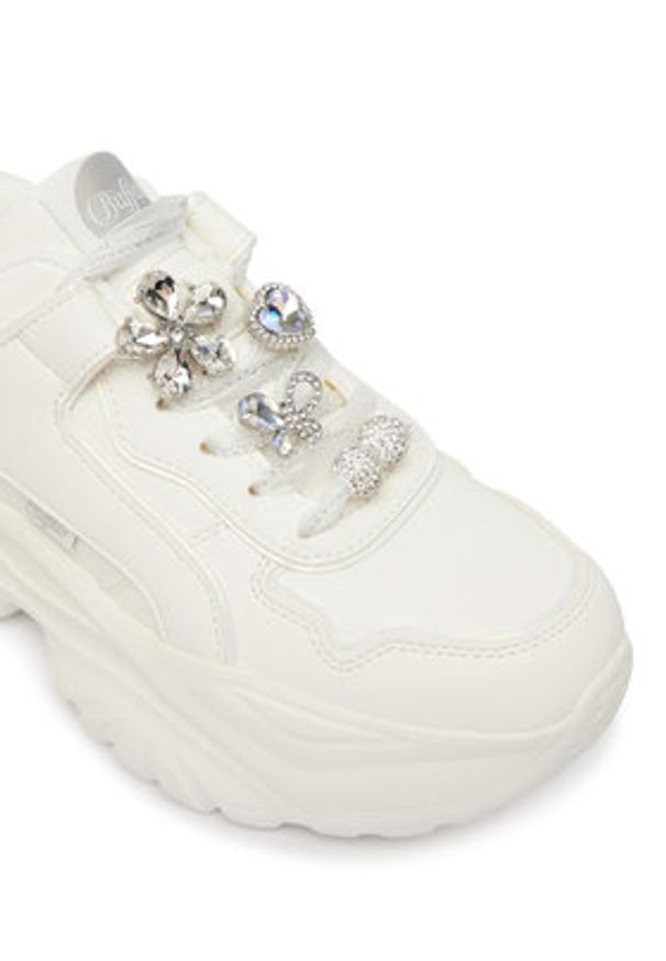 Buffalo Sneakersy Bliss Ice Glam 1636674 Biały. Kolor: biały. Materiał: materiał