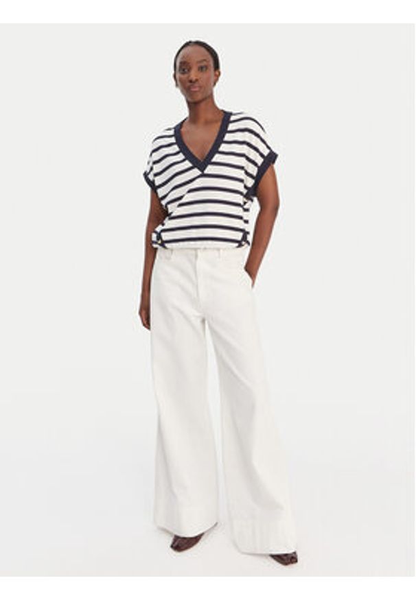 Liu Jo Sport Bluzka TA6084 J3867 Granatowy Relaxed Fit. Kolor: niebieski. Materiał: wiskoza. Styl: sportowy