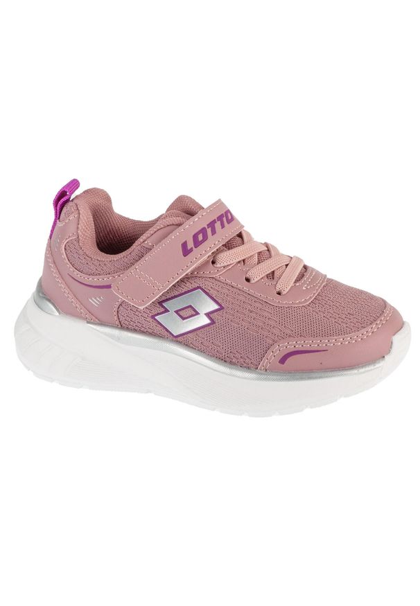 LOTTO - Buty sportowe Sneakersy dziewczęce, Exertiv K. Kolor: biały, wielokolorowy, różowy. Sport: turystyka piesza