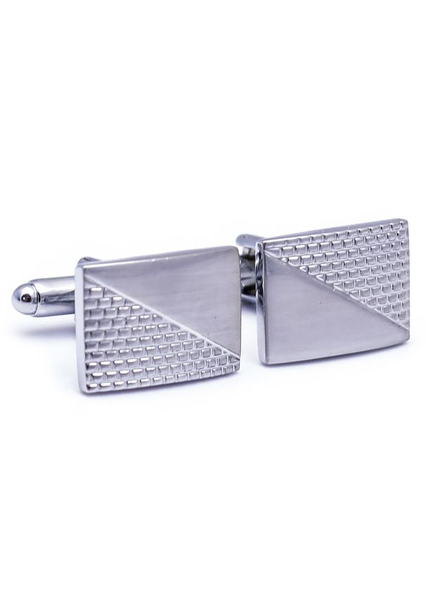 Modini - Prostokątne spinki do mankietów z imitacją cegiełki N71