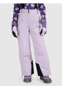 4f - 4F Spodnie narciarskie membrana 8000 dziewczęce - fioletowe 152 (11-12 lat). Kolor: fioletowy. Materiał: poliester, materiał. Wzór: gładki. Sezon: lato. Sport: narciarstwo #2