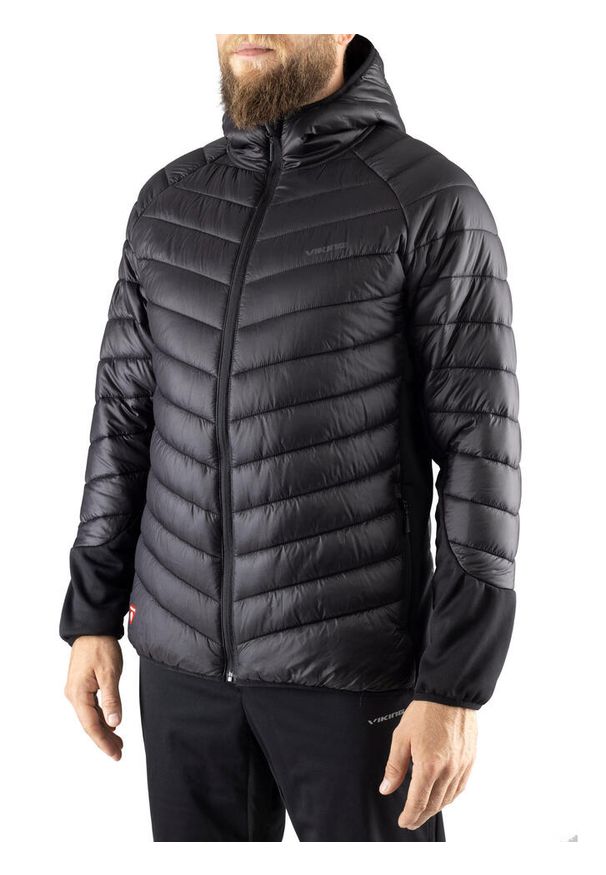 Kurtka pikowana turystyczna męska Viking Bart Warm Pro, PrimaLoft. Kolor: czarny. Materiał: puch. Technologia: Primaloft. Sport: turystyka piesza