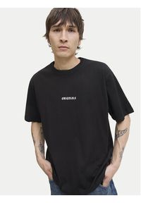 Jack & Jones T-Shirt Meadows Minimal 12283630 Czarny Loose Fit. Kolor: czarny. Materiał: bawełna #7