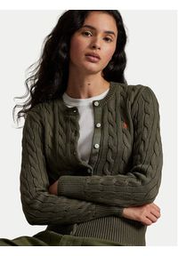 Polo Ralph Lauren Kardigan 211971868500 Zielony Regular Fit. Typ kołnierza: polo. Kolor: zielony. Materiał: bawełna #3