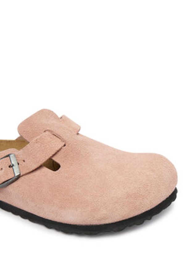 Birkenstock Klapki Boston 1031635 Różowy. Kolor: różowy. Materiał: skóra, zamsz