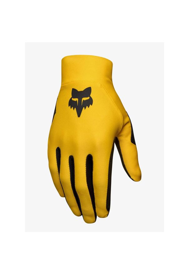 FOX - Rękawiczki rowerowe męskie Fox Flexair Glove. Kolor: żółty. Sport: kolarstwo