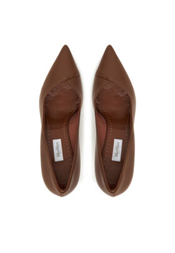 Max Mara Szpilki Phyllis 2524526191600 Brązowy. Kolor: brązowy. Materiał: skóra. Obcas: na szpilce