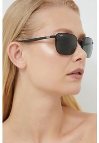 Ray-Ban Okulary przeciwsłoneczne 0RB3684 kolor czarny. Kształt: prostokątne. Kolor: czarny #1