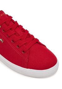 TOMMY HILFIGER - Tommy Hilfiger Sneakersy Th Foxing Sneaker Canvas FW0FW09170 Czerwony. Kolor: czerwony. Materiał: materiał #5