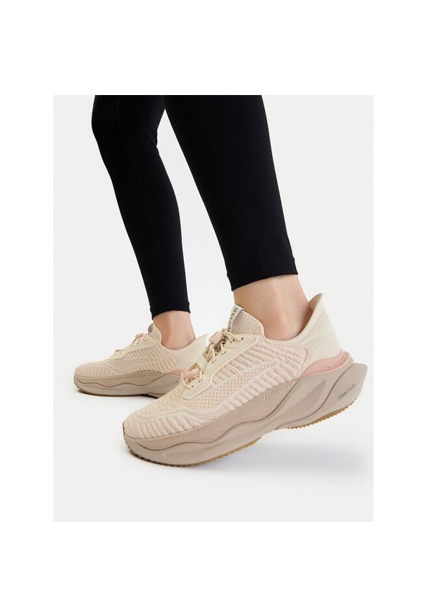 Sneakersy Clarks. Kolor: beżowy