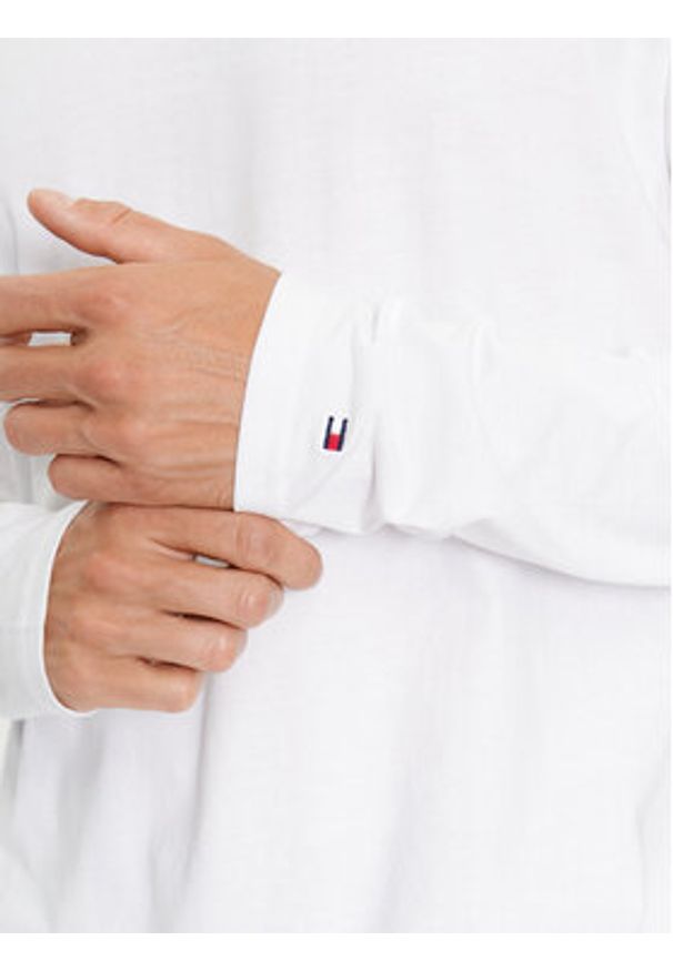 TOMMY HILFIGER - Tommy Hilfiger Longsleeve UM0UM02984 Biały Regular Fit. Kolor: biały. Materiał: bawełna. Długość rękawa: długi rękaw