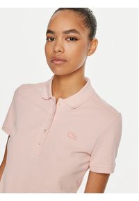 Lacoste Polo PF5462 Różowy Slim Fit. Typ kołnierza: polo. Kolor: różowy. Materiał: bawełna #5