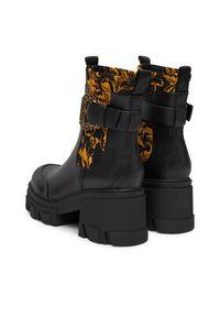 Versace Jeans Couture Botki 79VA3S84 Czarny. Kolor: czarny. Materiał: skóra #5