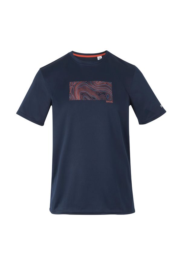 Regatta - Męska Koszulka Fingal IX Contour T-shirt. Kolor: niebieski