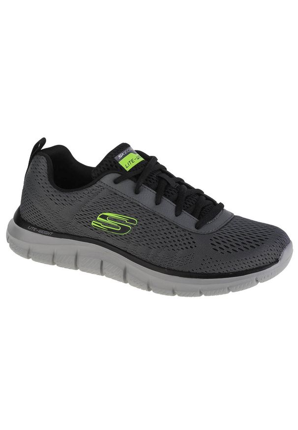 skechers - Skechers Moulton, Szary. Zapięcie: sznurówki. Kolor: wielokolorowy, czarny, szary. Materiał: materiał, tkanina. Szerokość cholewki: normalna. Sport: turystyka piesza