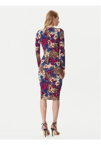 Just Cavalli Sukienka codzienna 79PAO952 JS531 Kolorowy Slim Fit. Okazja: na co dzień. Materiał: wiskoza. Wzór: kolorowy. Typ sukienki: proste. Styl: casual #3