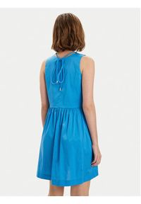 Pinko Sukienka codzienna Avengers 103418 A1TX Niebieski Regular Fit. Okazja: na co dzień. Kolor: niebieski. Materiał: bawełna. Wzór: motyw z bajki. Typ sukienki: proste. Styl: casual #6