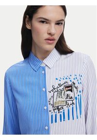Desigual Koszula A Perfect Ride 25SWCW36 Niebieski Regular Fit. Kolor: niebieski. Materiał: wiskoza #4