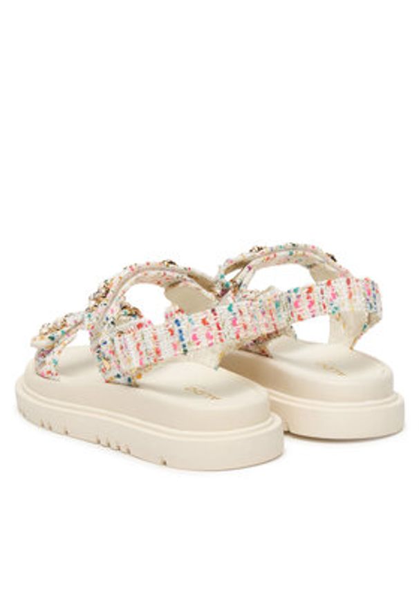 Aldo Sandały Gemima 14190497 Biały. Kolor: biały. Materiał: materiał