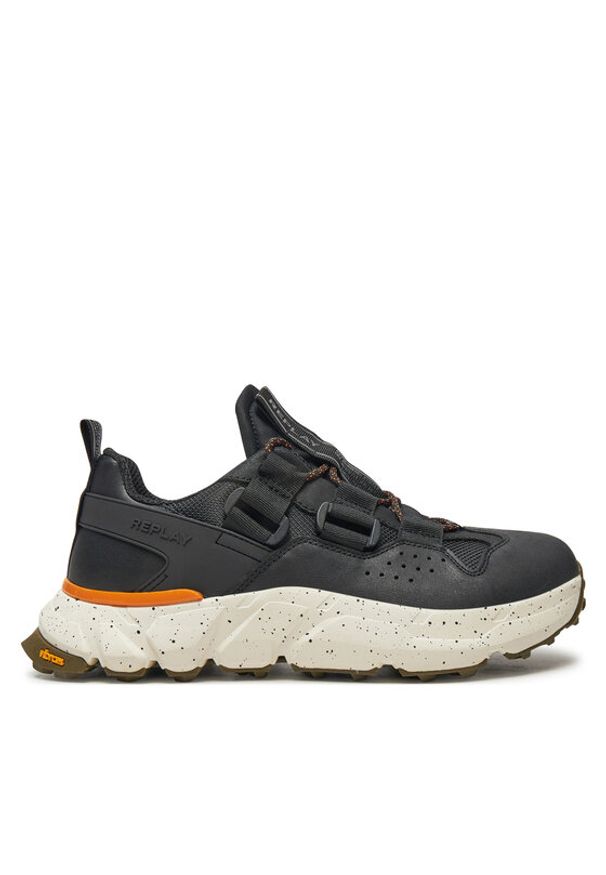 Replay - REPLAY Sneakersy GMS4G .000.C0013L Czarny. Kolor: czarny. Materiał: nubuk, skóra