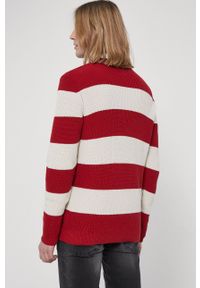 medicine - Medicine - Sweter bawełniany Preppy. Okazja: na co dzień. Kolor: czerwony. Materiał: bawełna. Długość rękawa: długi rękaw. Długość: długie. Styl: casual #3