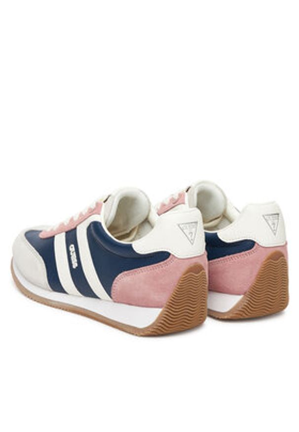 Guess Sneakersy FLTSAP LEP12 Granatowy. Kolor: niebieski. Materiał: skóra