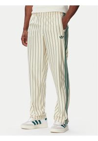 Adidas - adidas Spodnie dresowe Firebird Pinstripes KT4300 Kremowy Regular Fit. Kolor: kremowy. Materiał: syntetyk #1