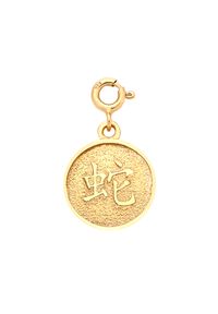 MOKOBELLE - Naszyjnik łańcuch z chińskim zodiakiem - WĄŻ. Materiał: pozłacane. Kolor: złoty #4