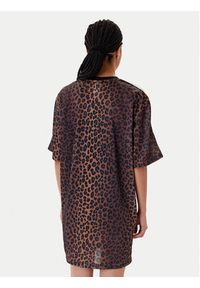 Adidas - adidas Sukienka codzienna Leopard JW7311 Brązowy Regular Fit. Okazja: na co dzień. Kolor: brązowy. Materiał: syntetyk. Typ sukienki: proste. Styl: casual #4