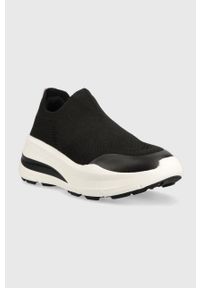 Aldo sneakersy Lunelle kolor czarny. Nosek buta: okrągły. Kolor: czarny. Materiał: guma. Obcas: na koturnie #2