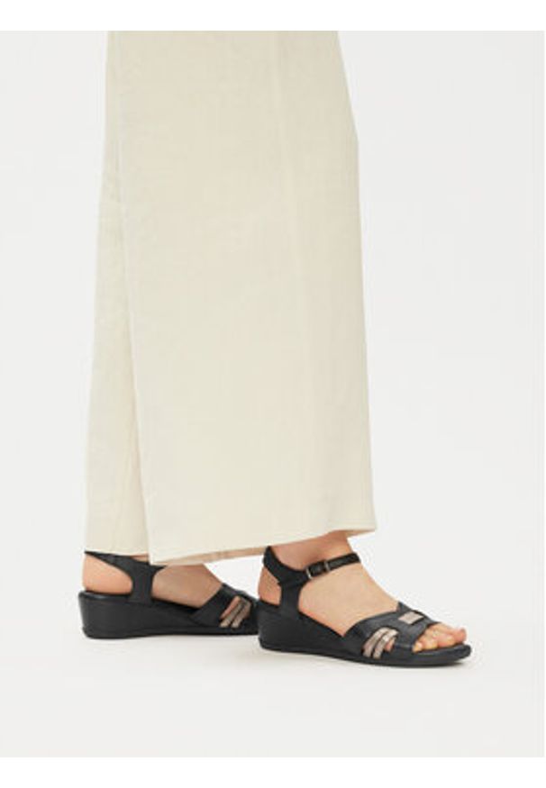 Lasocki Sandały WB-ELIA-02 Czarny. Kolor: czarny. Materiał: skóra