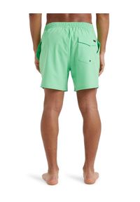 Quiksilver - Szorty kąpielowe dla Mężczyzn SURFSILK SOLID 16" Zielony. Kolor: zielony. Materiał: elastan, poliester, materiał. Styl: sportowy