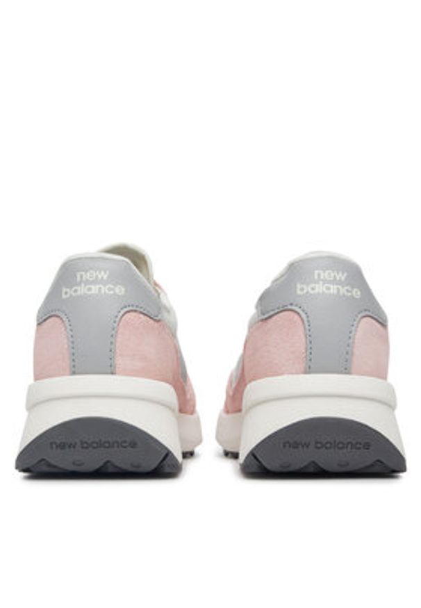 New Balance Sneakersy GS370AK Różowy. Kolor: różowy. Materiał: zamsz, skóra