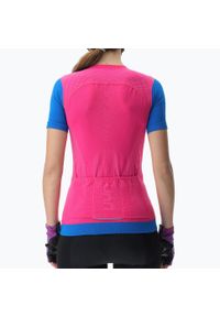 Koszulka rowerowa damska UYN Garda P432. Kolor: niebieski, wielokolorowy, różowy. Sport: kolarstwo #2