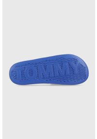 Tommy Jeans klapki POOL SLIDE ESS męskie kolor niebieski EM0EM01191. Kolor: niebieski. Materiał: guma #3