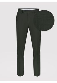Pako Lorente - PAKO LORENTE – Ciemnozielone spodnie garniturowe z wełną. Kolor: zielony. Materiał: wełna #1