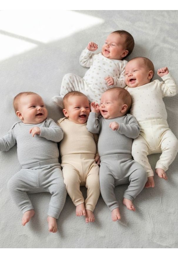 Sinsay - Legginsy 5 pack - kremowy. Kolor: kremowy