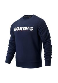 EXTREME HOBBY - Bluza sportowa męska Extreme Hobby Bold Boxing. Kolor: niebieski. Materiał: bawełna