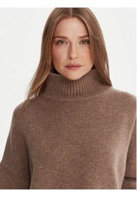 Weekend Max Mara Golf Borgia 2525366112 Brązowy Relaxed Fit. Typ kołnierza: golf. Kolor: brązowy. Materiał: wełna #4