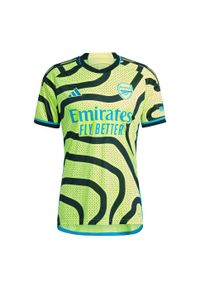 Adidas - Koszulka wyjazdowa Arsenal 23/24. Kolor: zielony, czarny, żółty, wielokolorowy
