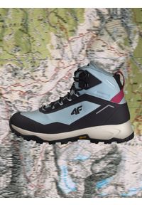 4f - 4F Wysokie buty trekkingowe ICE CRACKER z izolacją Primaloft damskie - niebieskie 36. Wysokość cholewki: przed kolano. Kolor: niebieski. Materiał: nylon. Szerokość cholewki: normalna. Sezon: zima #1